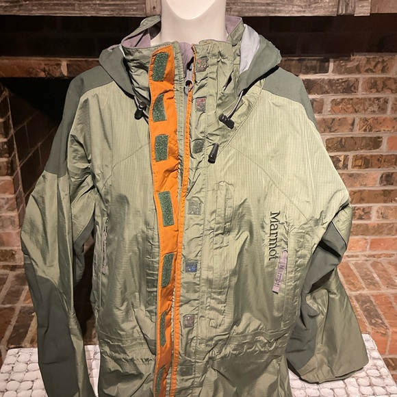 Marmot Green Hooded Jacket men’s size large - Picture 7 of 11